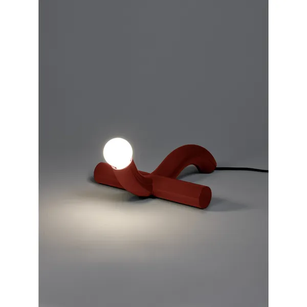 La Due Table Lamp Red
