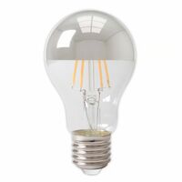 Lampadina LED E27 da 4,5 W, Cromo/ Trasparente