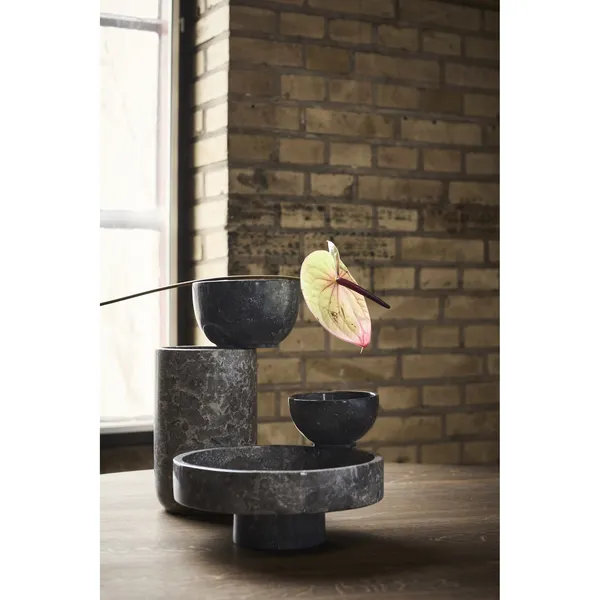 Dowa Pedestal Bowl Grey/Brown