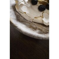 Vita Cake Stand Marble/Seashell