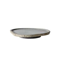 Valley Serving Platter Ø30 Grey/Natural