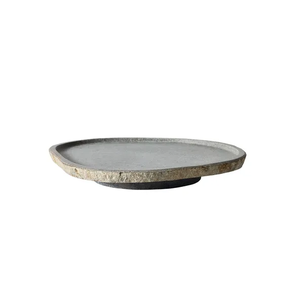 Valley Serving Platter Ø30 Grey/Natural