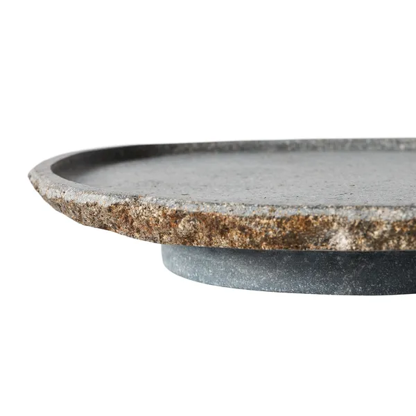 Valley Serving Platter Ø30 Grey/Natural