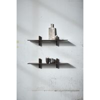 Noir Wall Shelf Single Large Dark Oiled Oak