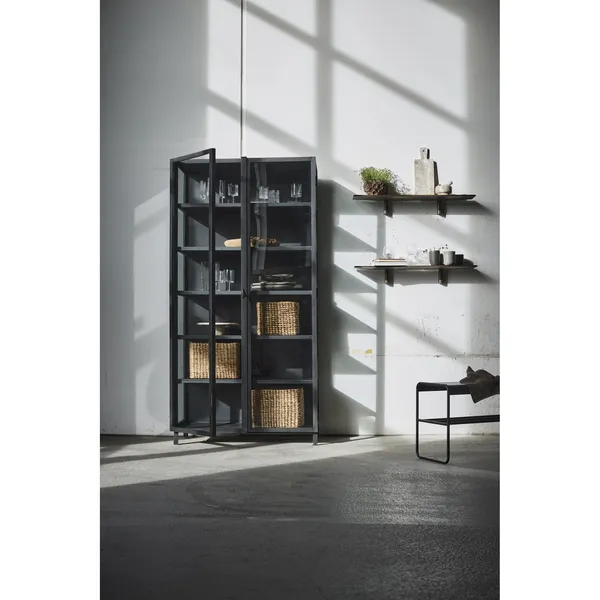 Noir Wall Shelf Single Large Dark Oiled Oak