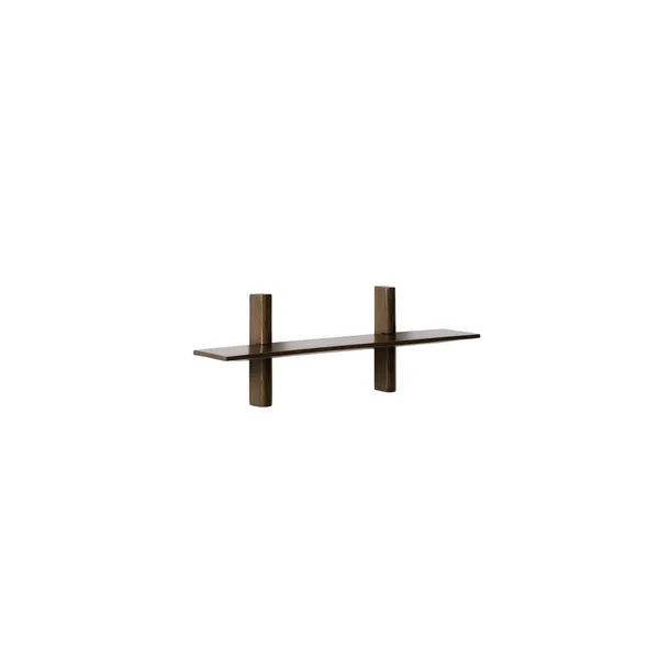 Noir Wall Shelf Single Small Dark Oiled Oak