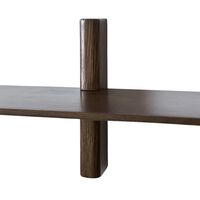 Noir Wall Shelf Single Small Dark Oiled Oak