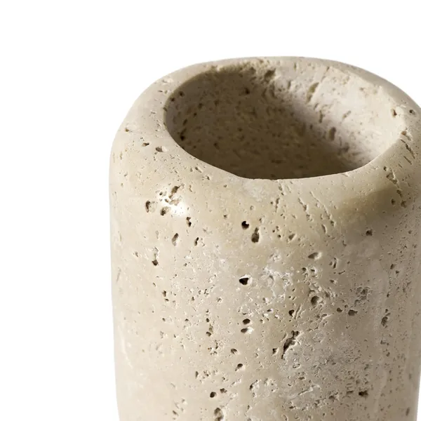 Foam Zahnputzbecher Travertin/Cream