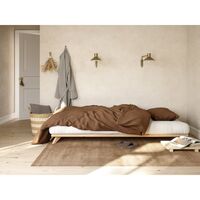 Senza Bed Frame 90x200 Clear Lacquered Pine