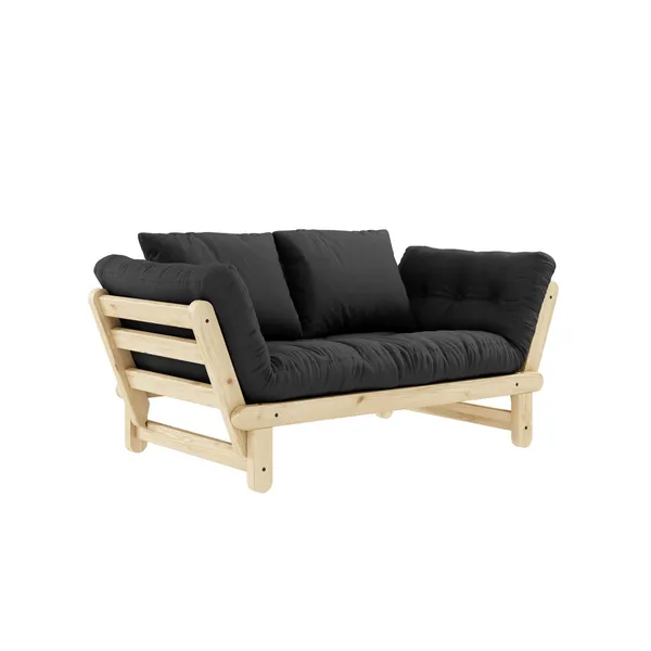 Beat Sofa Clear Lacquered Pine/734 Dark Grey