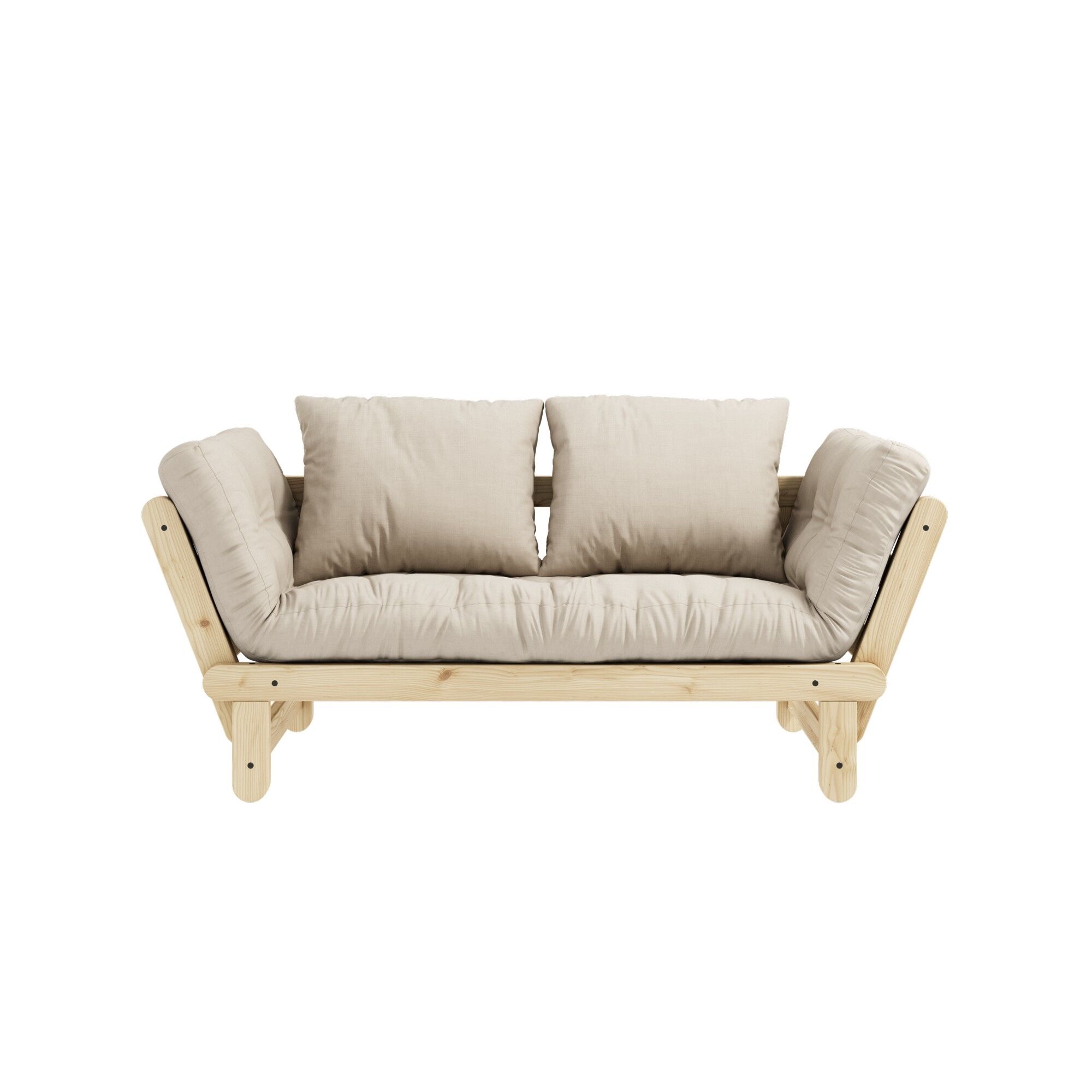 Beat Sofa Klarlakeret Fyrretr/747 Beige