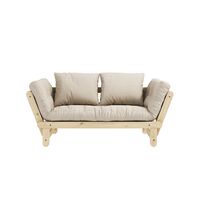 Beat Sofa Clear Lacquered Pine/747 Beige