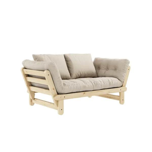 Beat Sofa Clear Lacquered Pine/747 Beige