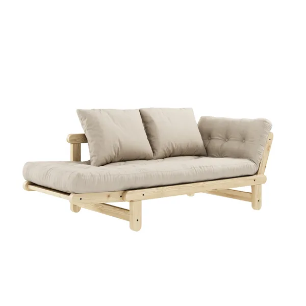 Beat Sofa Clear Lacquered Pine/747 Beige