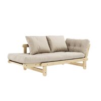 Beat Sofa Clear Lacquered Pine/747 Beige