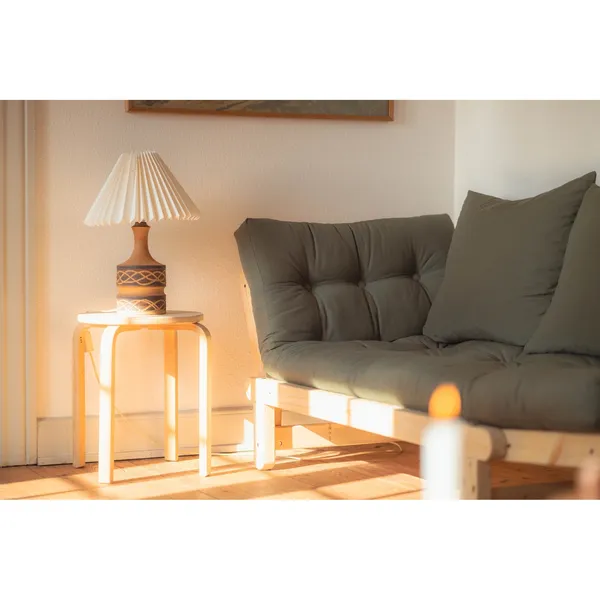 Beat Sofa Clear Lacquered Pine/747 Beige