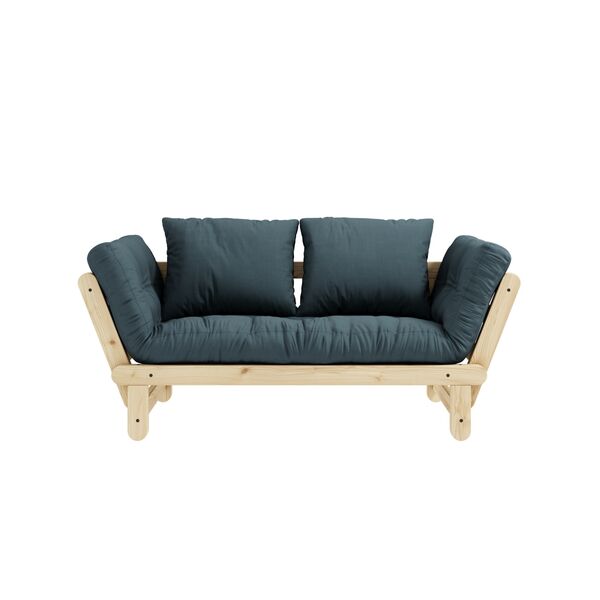 Beat Sofa Klarlakeret Fyrretræ/757 Petrol Blue