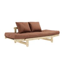Beat Sofa Clear Lacquered Pine/759 Clay Brown