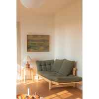 Beat Sofa Clear Lacquered Pine/759 Clay Brown