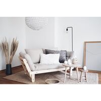 Beat Sofa Clear Lacquered Pine/759 Clay Brown