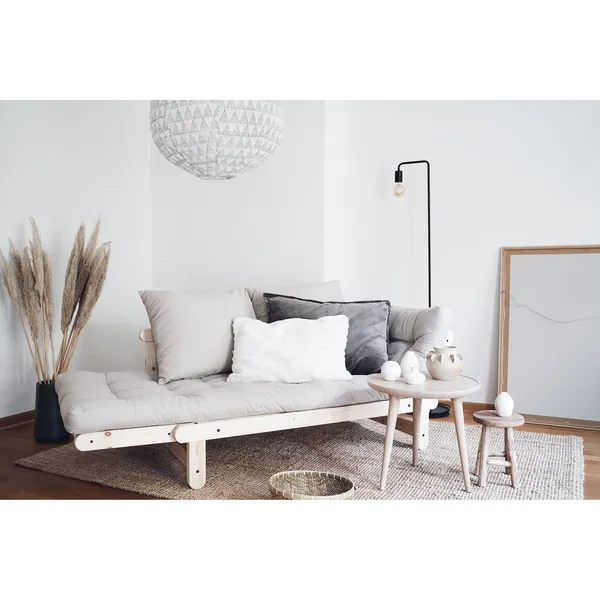Beat Sofa Clear Lacquered Pine/759 Clay Brown