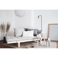 Beat Sofa Clear Lacquered Pine/759 Clay Brown