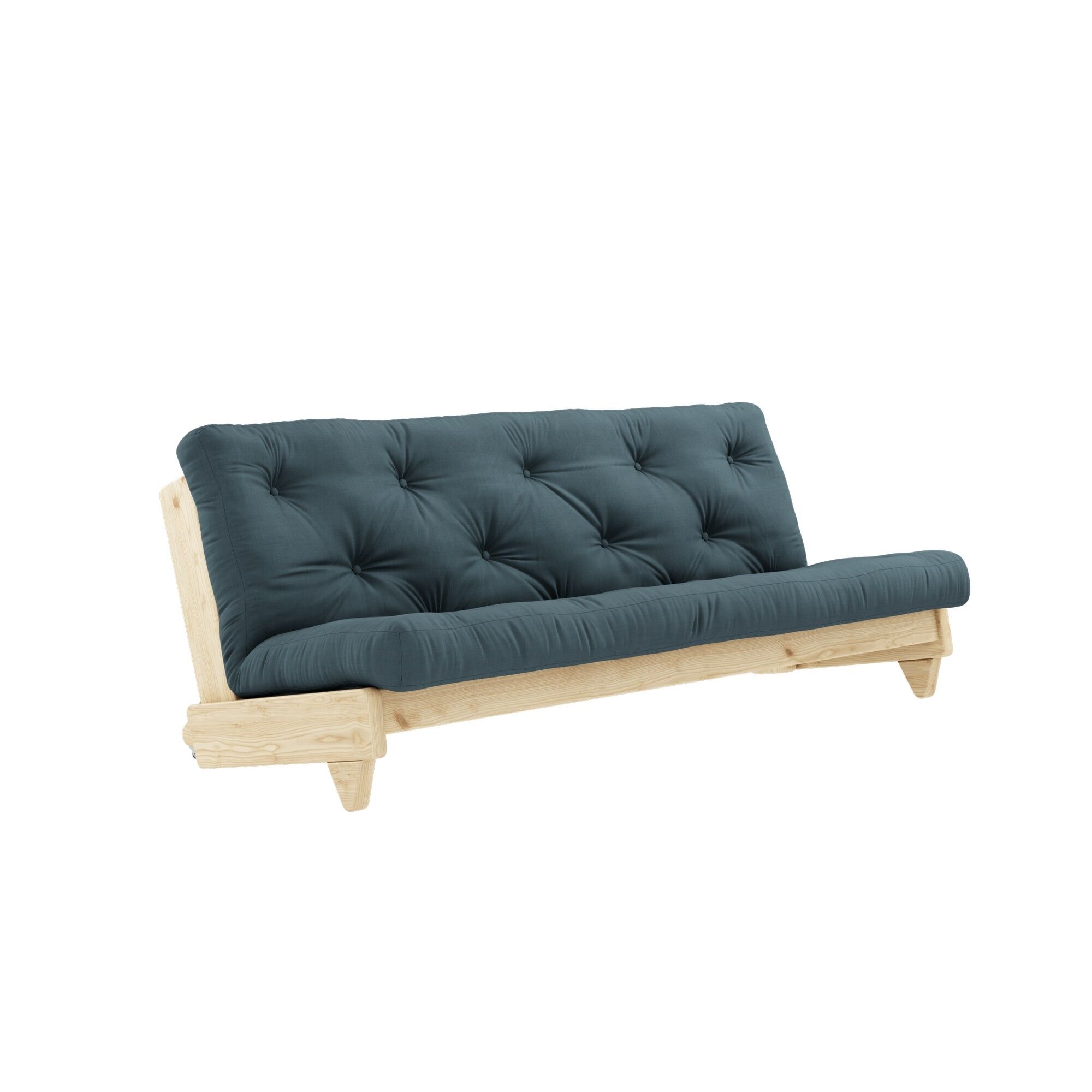 Fresh Sofa Klarlakeret Fyrretr/757 Petrol Blue
