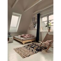 Fresh Sofa Kirkas Lakattu Pine/757 Petrol Blue