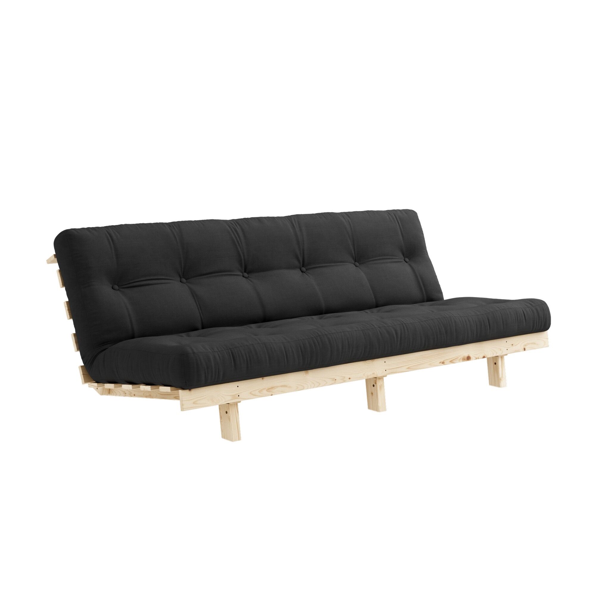 Lean Sovesofa 130×190 Rå/734 Mørk Grå
