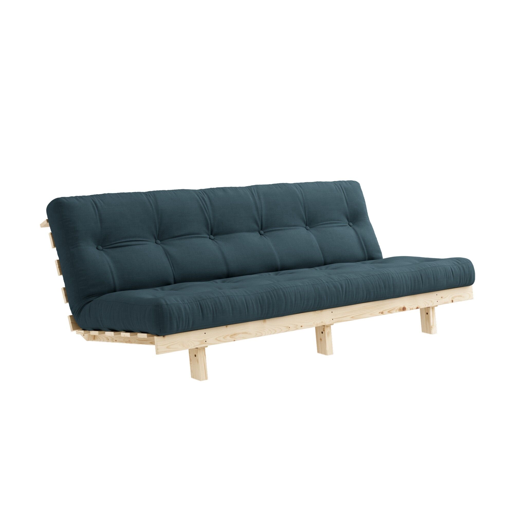 Lean Sovesofa 130x190 Raw/757 Petrol Blue