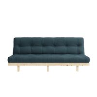 Lean Sofa Bed 130x190 Raw/757 Petrol Blue