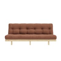 Lean Sofa Bed 130x190 Raw/759 Clay Brown