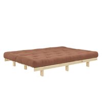 Lean Sofa Bed 130x190 Raw/759 Clay Brown