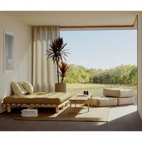 Lean Sofa Bed 130x190 Raw/759 Clay Brown