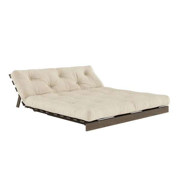 Roots Sovesofa 160x200 Johannesbrunt/747 Beige