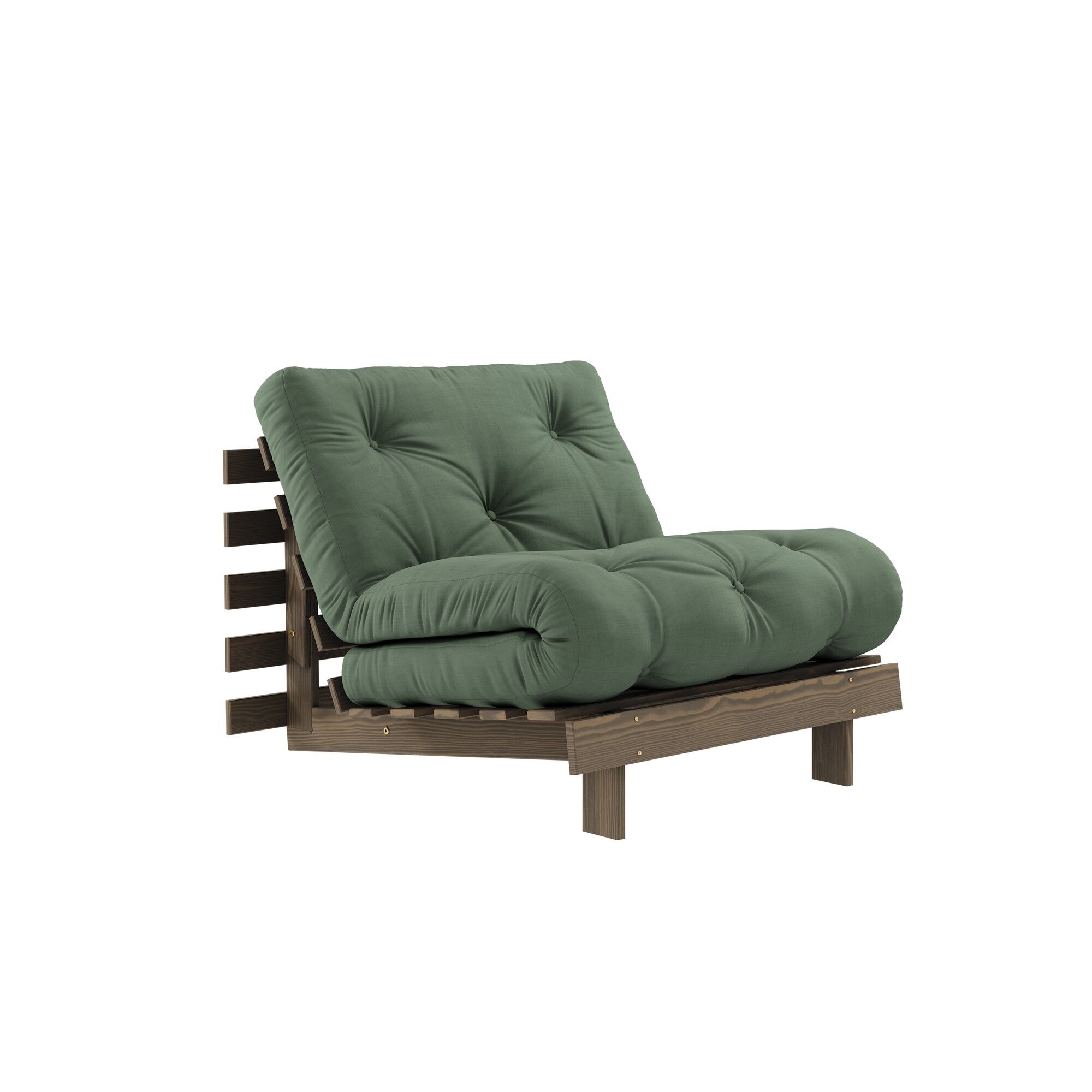 Roots Sovesofa 90×200 Carob Brown/756 Olivengrønn