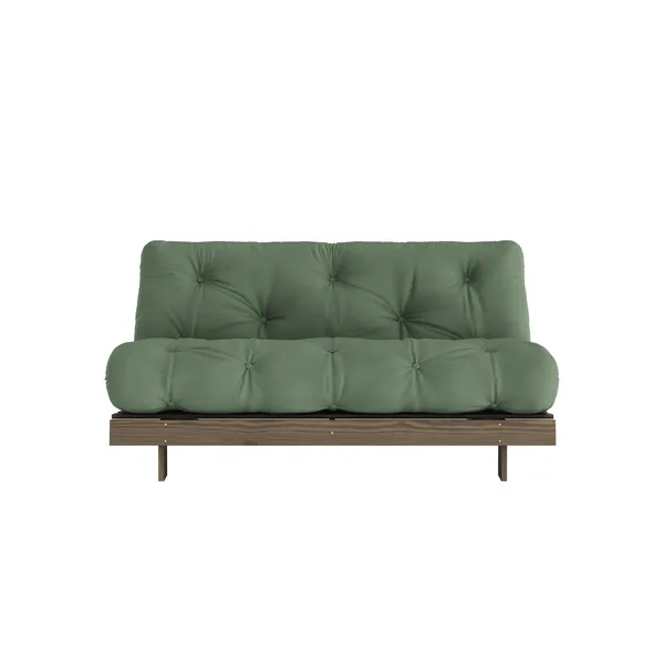Roots Sovesofa 160x200 Johannesbrunt/756 Olivengrønn