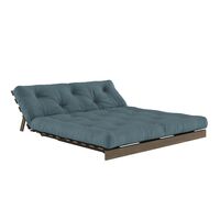 Roots Sovesofa 160x200 Johannesbrunt/757 Petrolblå