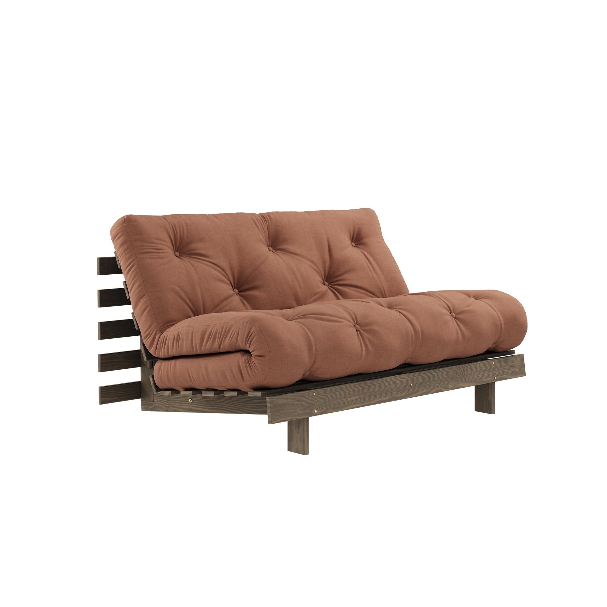 Roots Sovesofa 140×200 Johannesbrødbrun/759 Leirbrun