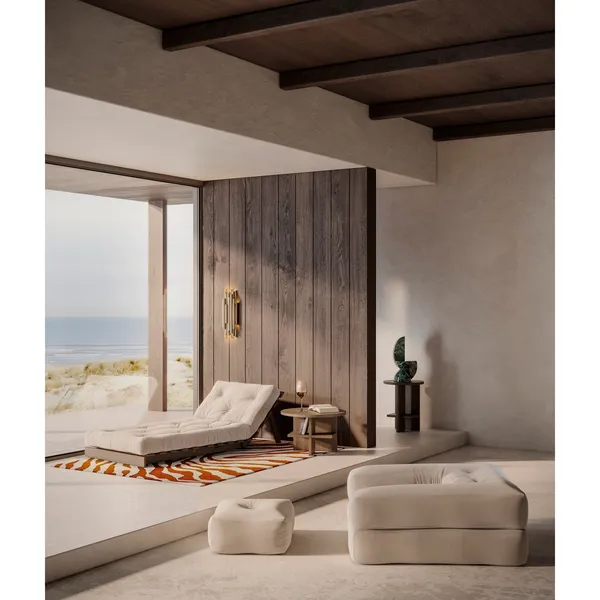 Canapé-lit Roots 90x200 Caroube/Lin 914