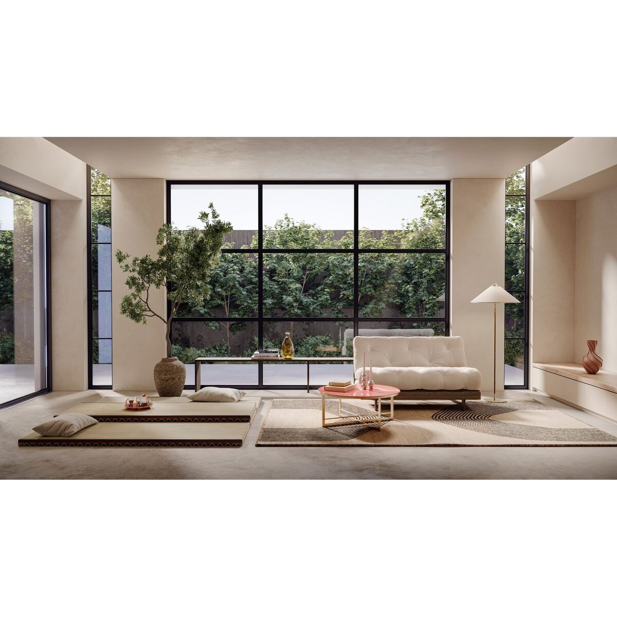 Roots Schlafsofa 140x200 Johannisbrotbraun/914 Leinen