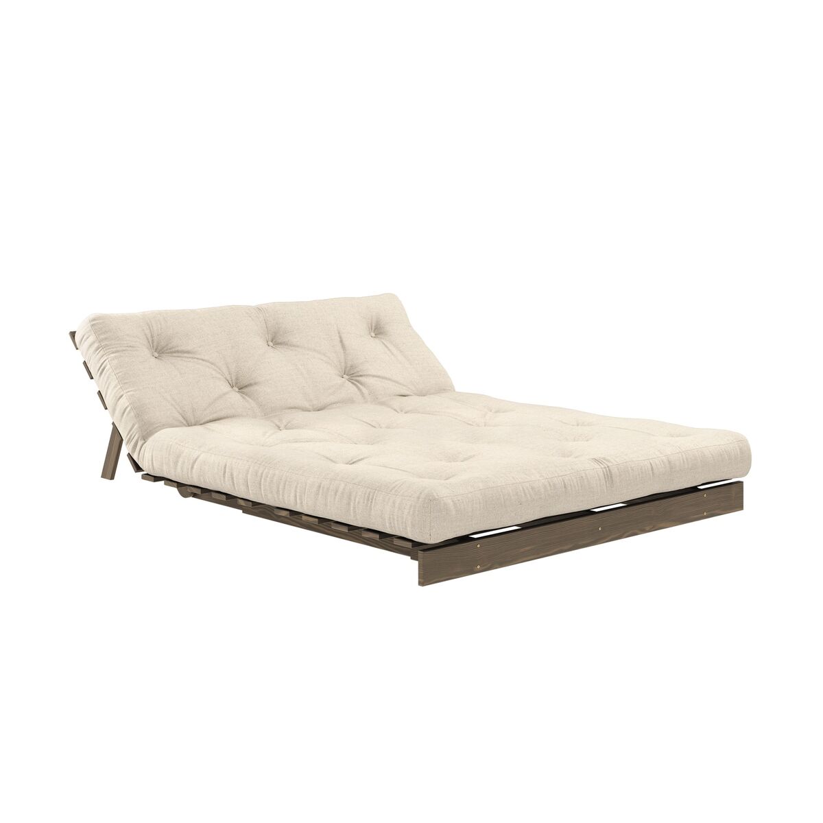 Roots Schlafsofa 140x200 Johannisbrotbraun/914 Leinen