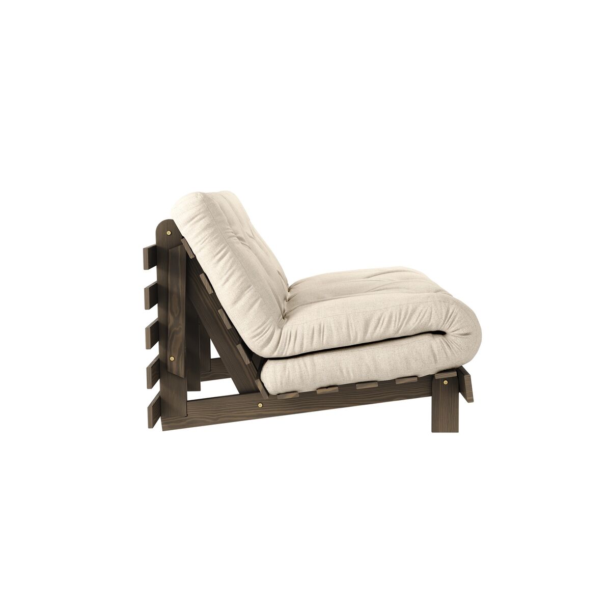 Roots Schlafsofa 140x200 Johannisbrotbraun/914 Leinen