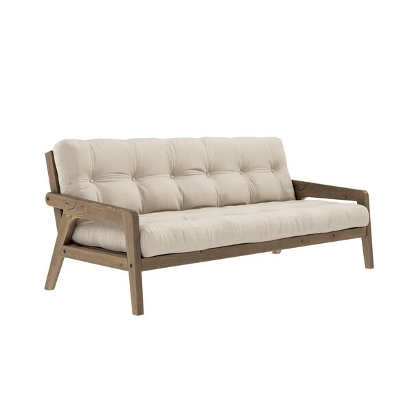 Grab Schlafsofa, Johannisbrotbraun/747 Beige