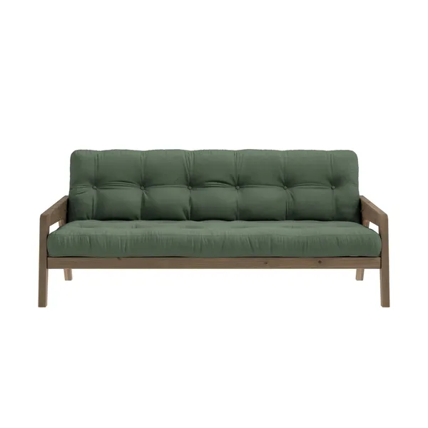 Grab Sofa Bed Carob Brown/756 Olive Green