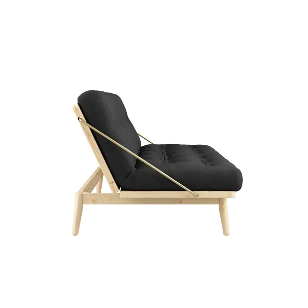 Folk Sofa Clear Lacquered Pine/ 734 Dark Grey