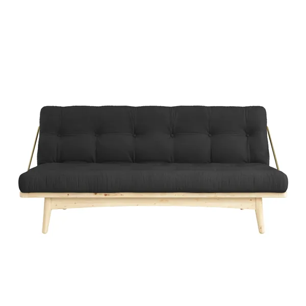 Folk Sofa Clear Lacquered Pine/ 734 Dark Grey