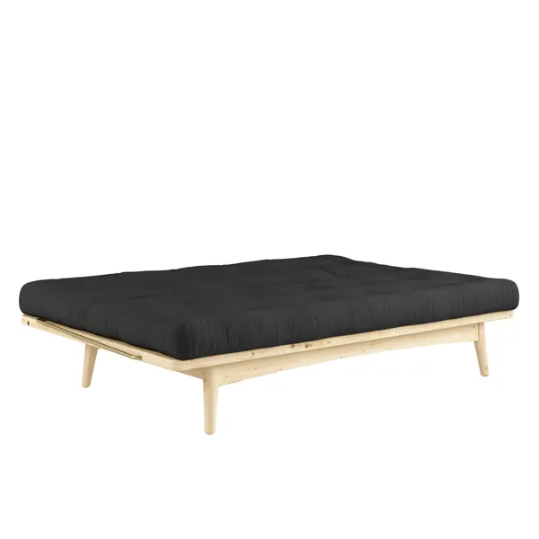 Folk Sofa Clear Lacquered Pine/ 734 Dark Grey