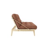 Folk Sofa Clear Lacquered Pine/ 759 Clay Brown