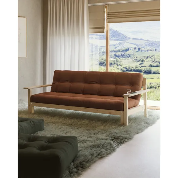 Unwind Sofa Bed Clear Lacquered Pine/701 Natural